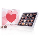 LoveHarmony - 16 Pralinen ohne Alkohol zum Valentinstag