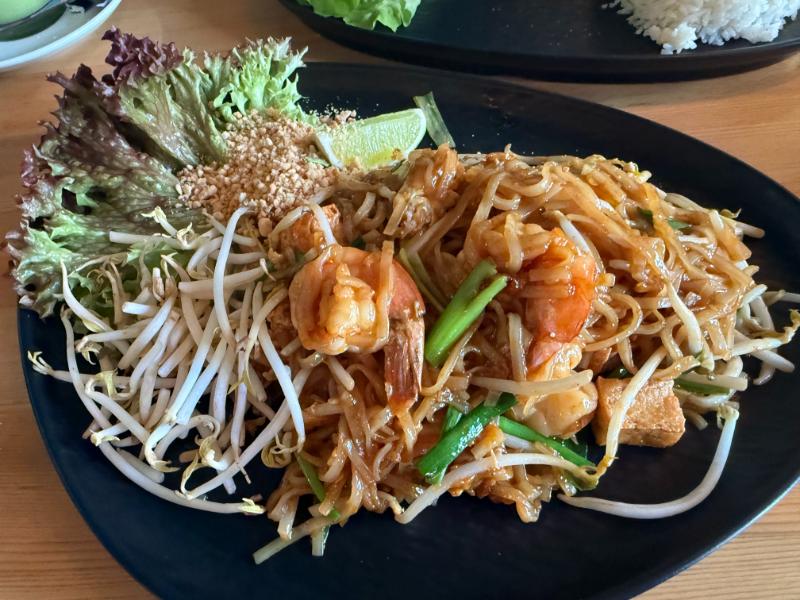 Pad Thai mit  Garnelen  in Cha Thai