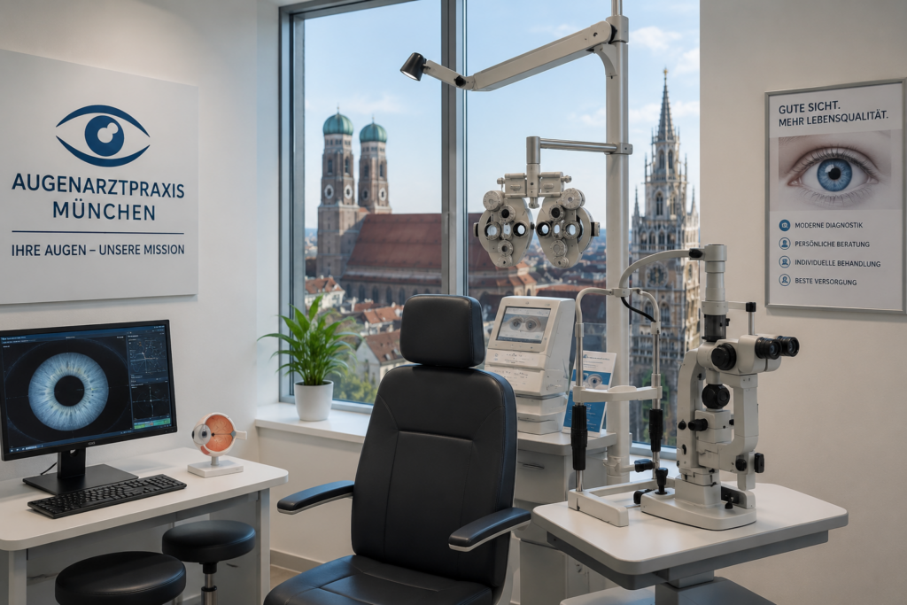München mit anderen Augen sehen: Warum die augenärztliche Versorgung in München den Unterschied macht 1 Dieses Bild wurde mit Hilfe eines KI-Bildgenerators (DALL-E) erstellt.